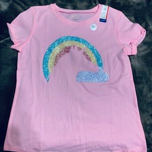 Arizona Jean Co Pink Rainbow Unicorn Tee